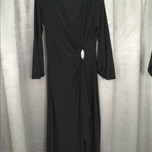 FINAL DAYS! Lauren Formal Black Wrap Gown Size 12
